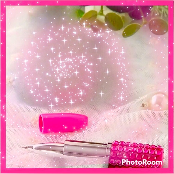 Pink Rhinestone Lipstick Pen - Picture 4 of 4
